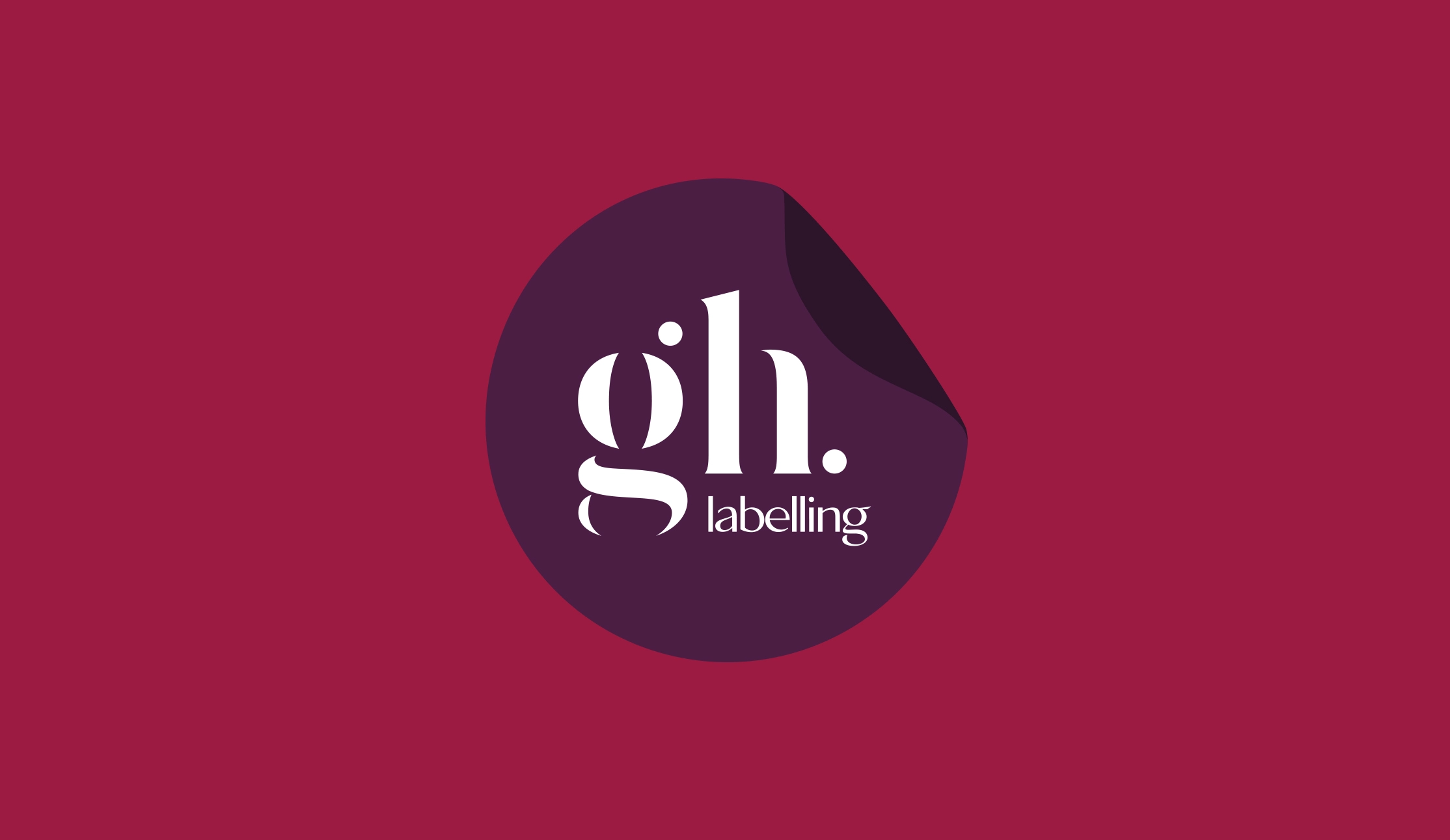 Logo for GH Labeling, alternativ farge